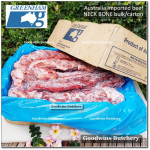 Beef bone NECK BONES UNTRIMMED Australia GREENHAM frozen PORTIONED +/- 1.5 kg/pack (price/kg)